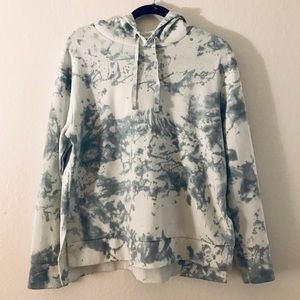 Handmade Pearl Grey Tye Dye Hoodie
